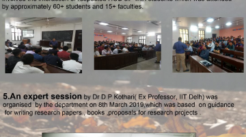 expert lecture by Dr. D P Kothari