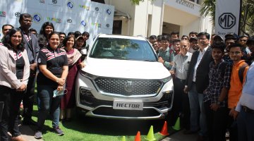 MG Motor India presents Hector to L. D. College of Engineering
