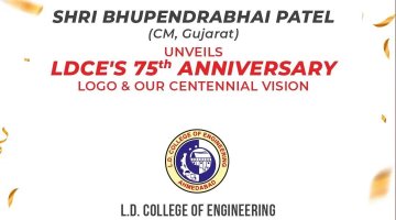 LD@75: Logo launching with Hon. Shri Bhupendrabhai Patel