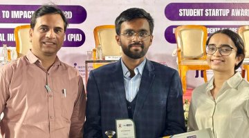 Innovative Student’s Co-creation Award in Leadership & Excellence (i-Scale) from GTU on 15/02/2025