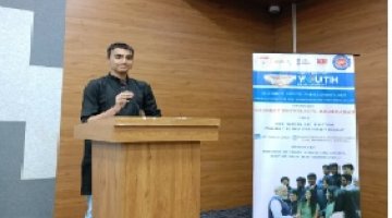 Nishant Chauhan-Sem. 5 Electrical selected for district level Youth Parliament