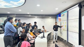 A technical visit to BRTS control centre on 03 February 2024