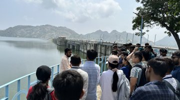 A technical visit to Dharoi dam on 22 September 2023