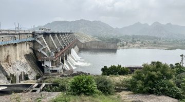 A technical visit to Dharoi dam on 22 September 2023