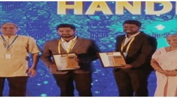 Infosys Award to LDCE Startup of Mechanical Engineering student Sumanth Mudaliar