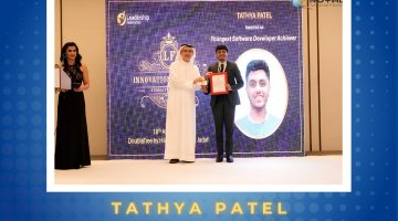 Tathya Patel Received Youngest Software Developer Achiever By Leadership Federation In Dubai On April 18, 2024