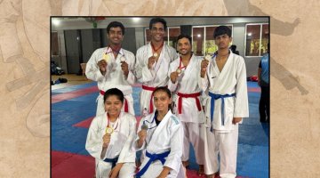 LDCE student secured medals in Karate, GTU Inter College Sports Competition