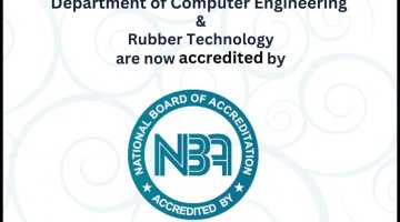 LDCE is delighted to share that NBA has accredited Computer Engineering and Rubber Technology undergraduate program for three years (upto June 2026).